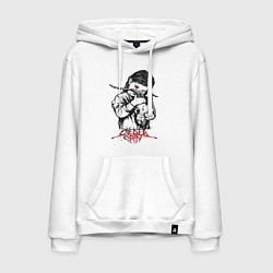 Толстовка-худи хлопковая мужская Chelsea Grin: Demon Girl, цвет: белый