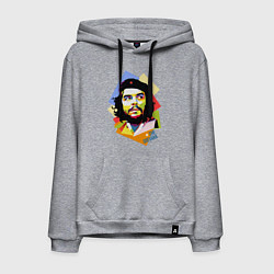 Толстовка-худи хлопковая мужская Che Guevara Art цвета меланж — фото 1