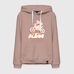 Мужская толстовка-худи KTM белый