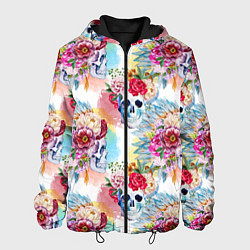 Мужская куртка Цветы и бабочки 5
