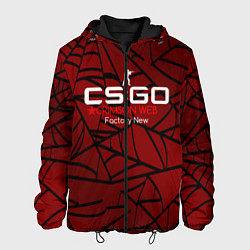 Куртка с капюшоном мужская Cs:go - Crimson Web Style Factory New Кровавая пау, цвет: 3D-черный