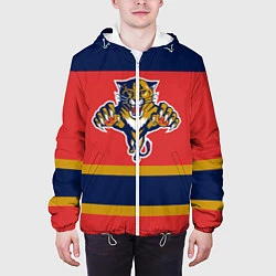 Куртка с капюшоном мужская Florida Panthers, цвет: 3D-белый — фото 2