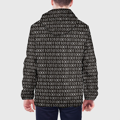 Мужская куртка Mr. Robot: Binary code / 3D-Черный – фото 4
