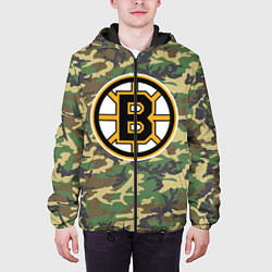 Куртка с капюшоном мужская Bruins Camouflage, цвет: 3D-черный — фото 2