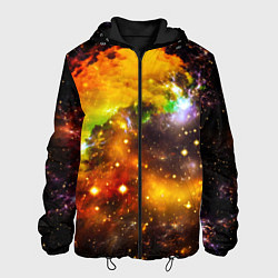 Куртка с капюшоном мужская Восхитительный космос, цвет: 3D-черный