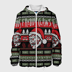 Куртка с капюшоном мужская Freddy Christmas, цвет: 3D-белый