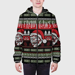 Куртка с капюшоном мужская Freddy Christmas, цвет: 3D-черный — фото 2