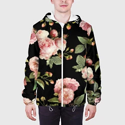 Куртка с капюшоном мужская TOP Roses, цвет: 3D-белый — фото 2