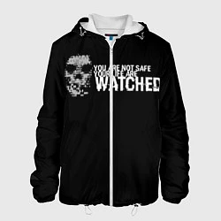 Куртка с капюшоном мужская Watch Dogs 2, цвет: 3D-белый