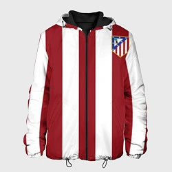 Куртка с капюшоном мужская Атлетико Мадрид, цвет: 3D-черный