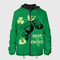 Куртка с капюшоном мужская Ireland, Irish dance, цвет: 3D-черный