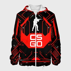 Куртка с капюшоном мужская CS:GO Techno Style, цвет: 3D-белый
