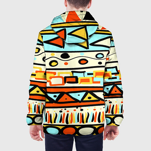 Мужская куртка Узор Африки / 3D-Черный – фото 4