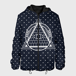 Куртка с капюшоном мужская Illuminati, цвет: 3D-черный