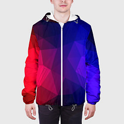 Куртка с капюшоном мужская Red&Blue, цвет: 3D-белый — фото 2