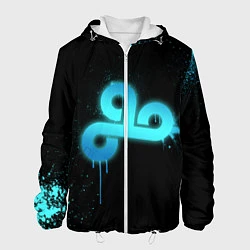 Куртка с капюшоном мужская Cloud 9: Black collection, цвет: 3D-белый