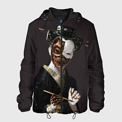 Куртка с капюшоном мужская Ghost In The Shell 1, цвет: 3D-черный