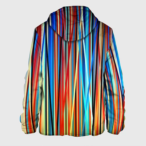 Мужская куртка Colored stripes / 3D-Белый – фото 2