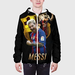 Куртка с капюшоном мужская Messi Star, цвет: 3D-белый — фото 2