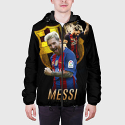 Куртка с капюшоном мужская Messi Star, цвет: 3D-черный — фото 2