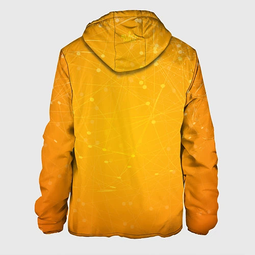 Мужская куртка Bitcoin Orange / 3D-Белый – фото 2