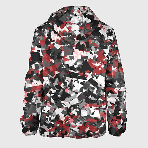 Мужская куртка Камуфляж: серый/красный / 3D-Белый – фото 2