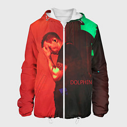 Куртка с капюшоном мужская Dolphin Pain, цвет: 3D-белый