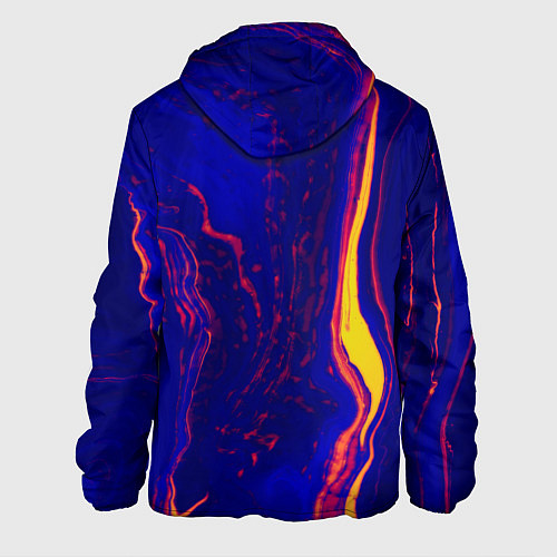 Мужская куртка Ультрафиолетовые разводы / 3D-Черный – фото 2