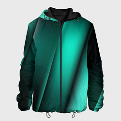 Куртка с капюшоном мужская Emerald lines, цвет: 3D-черный