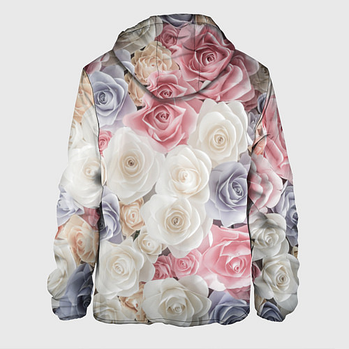 Мужская куртка Букет из роз / 3D-Белый – фото 2
