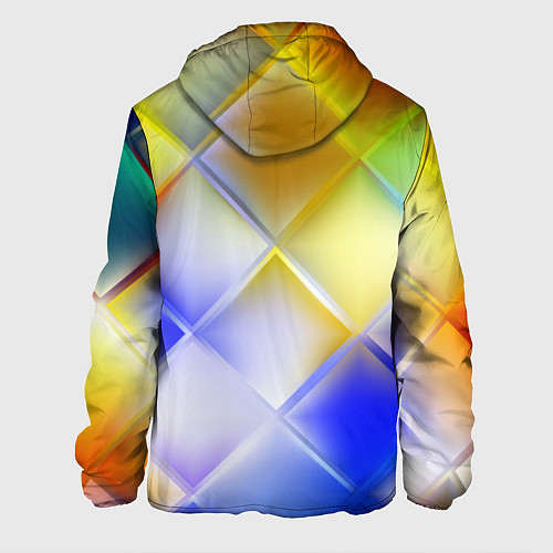 Мужская куртка Colorful squares / 3D-Белый – фото 2