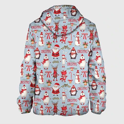 Мужская куртка Рождественская Милота / 3D-Белый – фото 2