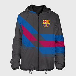 Куртка с капюшоном мужская Barcelona FC: Dark style, цвет: 3D-черный