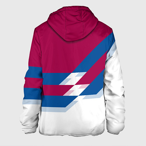 Мужская куртка Barcelona FC: White style / 3D-Черный – фото 2