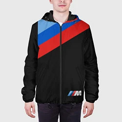 Куртка с капюшоном мужская Бмв Bmw 2018 Brand Colors, цвет: 3D-черный — фото 2