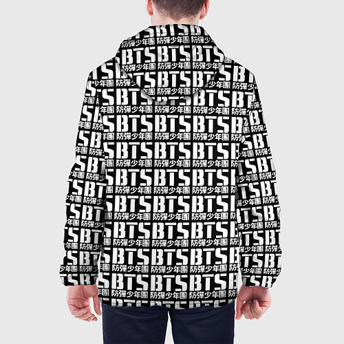 Мужская куртка BTS K-pop pattern / 3D-Черный – фото 4