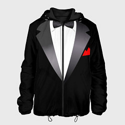 Куртка с капюшоном мужская Смокинг мистера, цвет: 3D-черный
