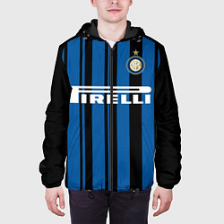 Куртка с капюшоном мужская Inter FC: Home 17/18, цвет: 3D-черный — фото 2