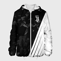 Куртка с капюшоном мужская FC Juventus: Abstract, цвет: 3D-белый