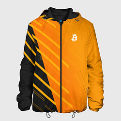 Куртка с капюшоном мужская Bitcoin Style, цвет: 3D-черный