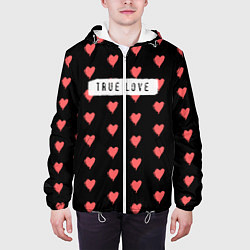 Куртка с капюшоном мужская True Love, цвет: 3D-белый — фото 2