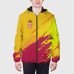 Куртка с капюшоном мужская FC Monaco: Yellow 2018, цвет: 3D-черный — фото 2