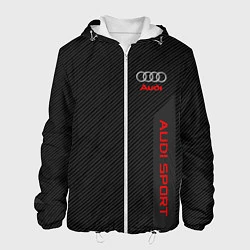 Куртка с капюшоном мужская Audi: Sport Line, цвет: 3D-белый