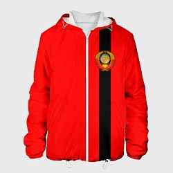 Куртка с капюшоном мужская Советский Союз, цвет: 3D-белый