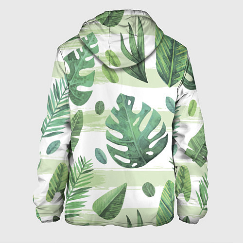 Мужская куртка Тропические джунгли / 3D-Белый – фото 2