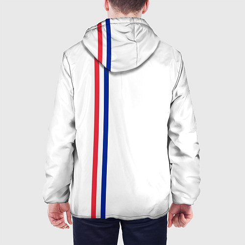 Мужская куртка Франция: лента с гербом / 3D-Черный – фото 4