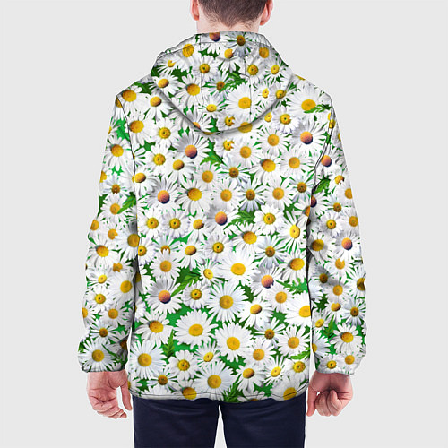 Мужская куртка Полевые ромашки / 3D-Черный – фото 4