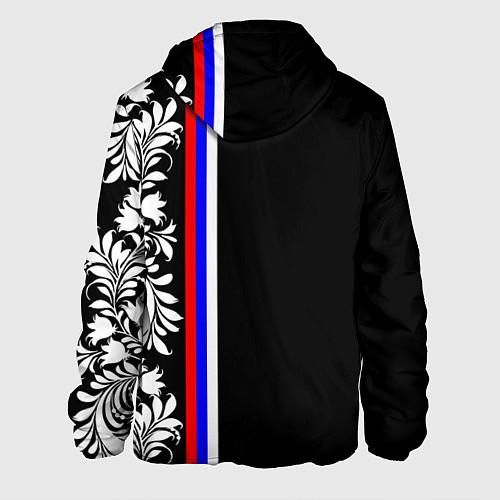 Мужская куртка Россия: цветочная коллекция / 3D-Белый – фото 2