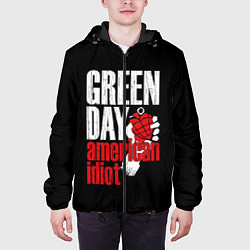 Куртка с капюшоном мужская Green Day: American Idiot, цвет: 3D-черный — фото 2
