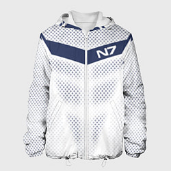 Куртка с капюшоном мужская N7: White Armor, цвет: 3D-белый